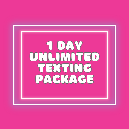 1 Day Unlimited 1:1 Texting Coaching Package