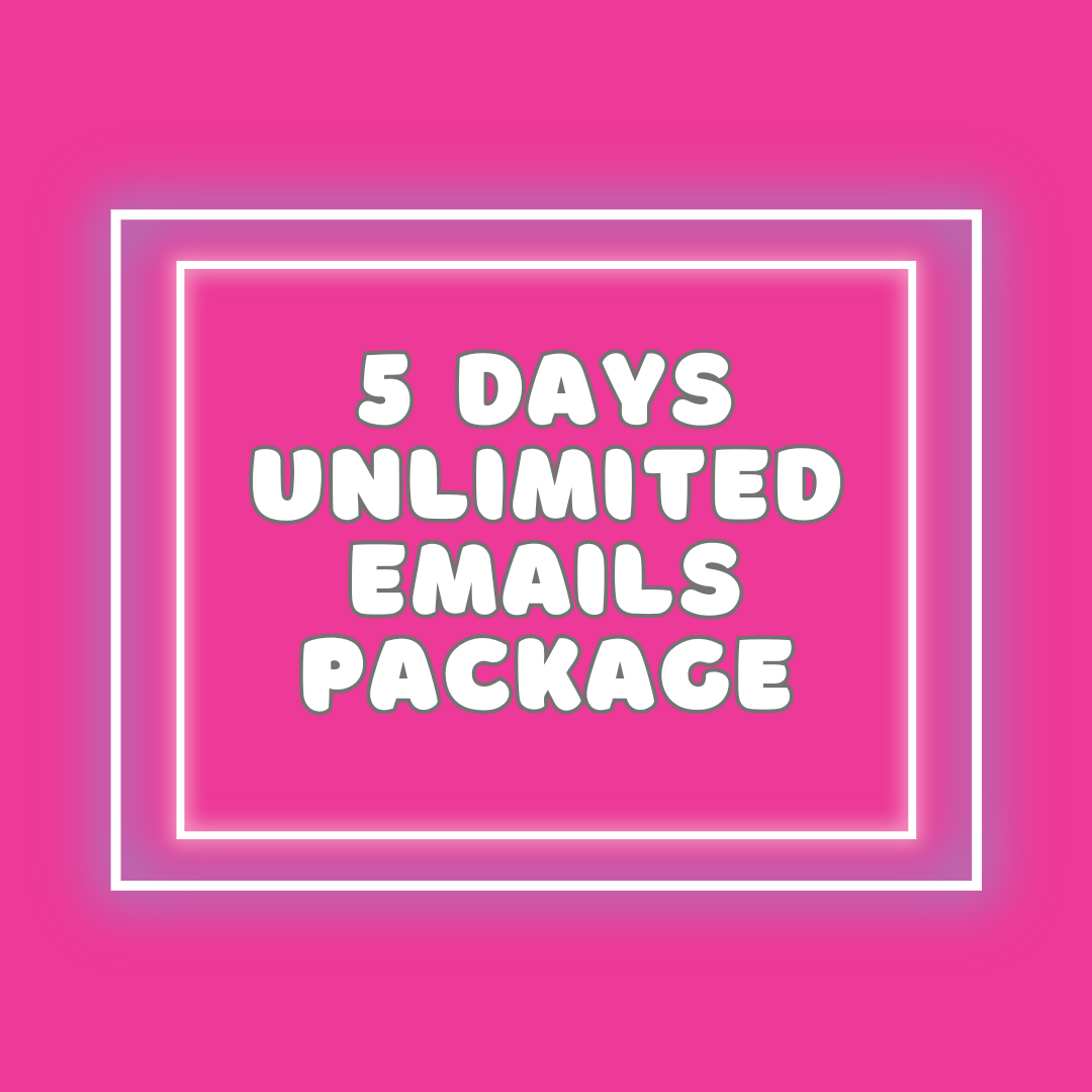 5 Days Unlimited Emails 1:1 Coaching Package - "Manifest Your Best Life" Workshop Guide Included!